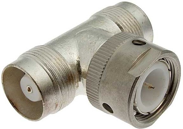 Высокочастотный тройник-штекер на два гнезда СР75-193ФВ; №307 СР75-193ФВ\