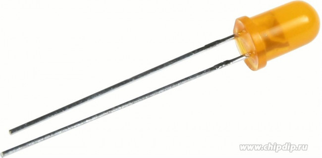 L-7113ED, 2.5 V Orange-Red LED 5mm Through Hole, L-7113ED