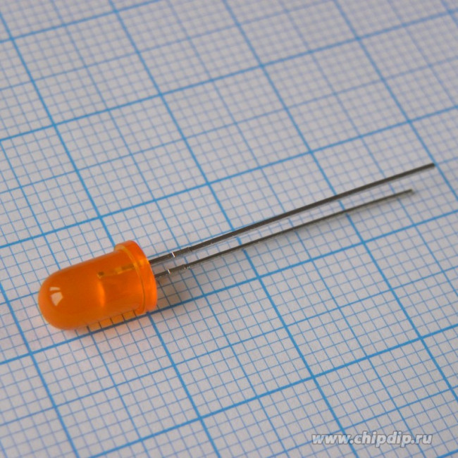L-7113ED, 2.5 V Orange-Red LED 5mm Through Hole, L-7113ED