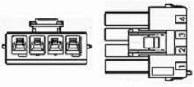 177899-6, Heavy Duty Power Connectors HSG PLUG 3P .156 BLU