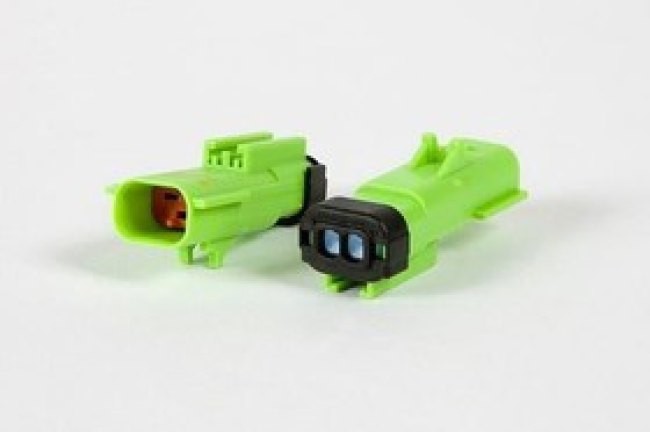 54200233, Automotive Connectors 2 way Male APEX 2.8 Sealed Light Green CONN