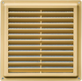 Э1717НБЖ решетка не разъемная наклонные жалюзи с москитной сеткой, бежевая 175*175 Э1717НБЖ решетка не разъемная наклонные жалюзи с москитной сеткой, бежевая 175*175