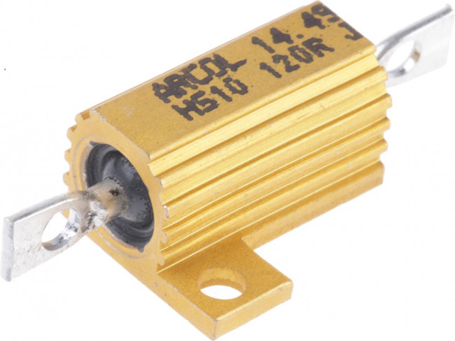 HS10120RJ, Wirewound Resistor 10W, 120Ohm, 5% HS10120RJ, Wirewound Resistor 10W, 120Ohm, 5%
