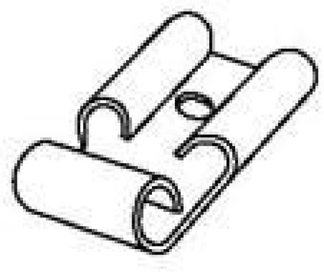 19008-0063, .250X.032 FLAG QD KRIMPTITE (C-1012) 55H2916