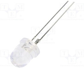 OSR7CA8131P, LED; 7.8mm; red; 14400?18000mcd; 30°; Front: convex; 2.3?2.6V