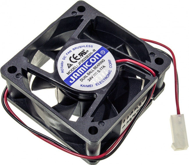 JF0625B2H-R, вентилятор 24В 60х60х25мм подшипник качения JF0625B2H-R, вентилятор 24В 60х60х25мм подшипник качения