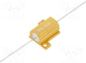 AHP5W-1K5F, Резистор: проволочный; с радиатором; 1,5кОм; 5Вт; ±1%; 30ppm/°C