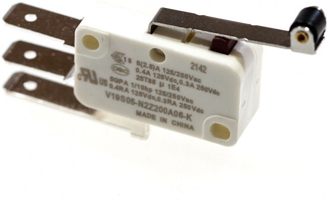 V19S05-N2Z200A06-K, Микропереключатель SPDT, 5A, 125В переменного тока 200гр