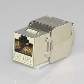 HYC-K28F13, Розетка Keystone 8P8C (RJ-45) CAT.5e, экранированная (TOOL FREE &amp; PUNCH DOWN)