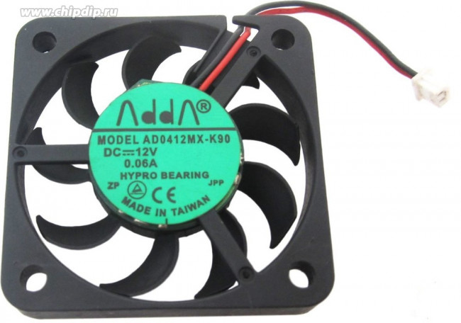Вентилятор ADDA AD0412MX-K90 40x6мм 12V 0.72W 0.06A OEM