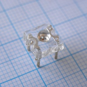 FYLF-1860UY1C, Светодиод PIRANHA 7.62x7.6x3мм, желтый, 590нм, 1000мКд, 70°