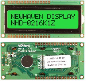 NHD-0216K1Z-FSPG-FBW-L, LCD Character Display Modules &amp; Accessories FSTN (+) Transfl 80.0 x 36.0