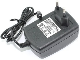 Блок питания (сетевой адаптер) 3V 2,5A 7.5W 5.5x2.5 мм черный, в розетку