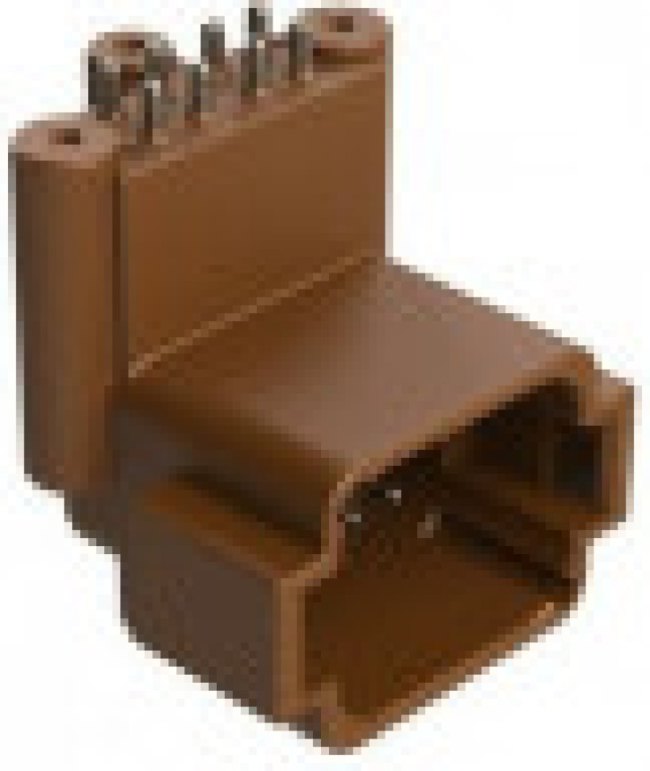 ATF13-08PB-BM33, BOARD MOUNT HEADER, RIGHT ANGLE, AT, 8 PIN, 3X SCREW BOSS, EXTENDED HEIGHT, TIN PLATE 28AH8598