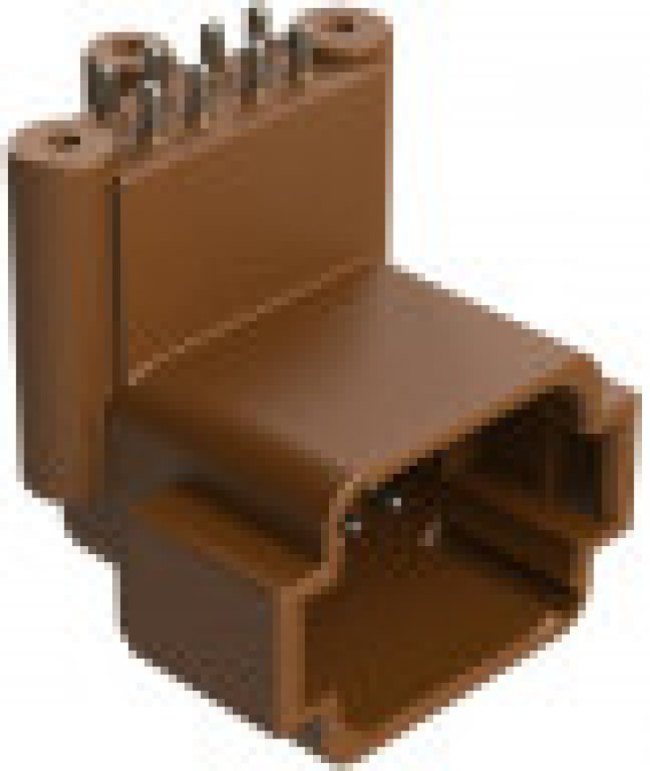 ATF13-08PB-BM33, BOARD MOUNT HEADER, RIGHT ANGLE, AT, 8 PIN, 3X SCREW BOSS, EXTENDED HEIGHT, TIN PLATE 28AH8598