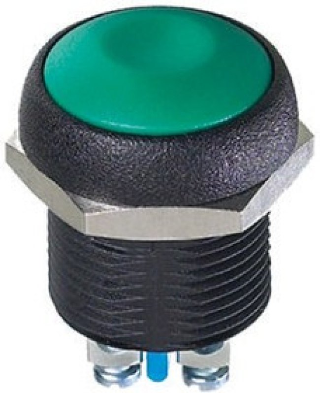 IRR3V262, Push-button Switch OFF-(ON) 1NO Panel Mount Black / Red