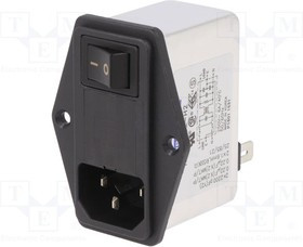 RIS0622H2, Разъем: питания AC, гнездо, "папа", 6А, 250ВAC, IEC 60320, -25-85°C