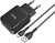 Блок питания (сетевой адаптер) HOCO N7 Speedy 2xUSB, 2.1A с кабелем micro USB (черный)
