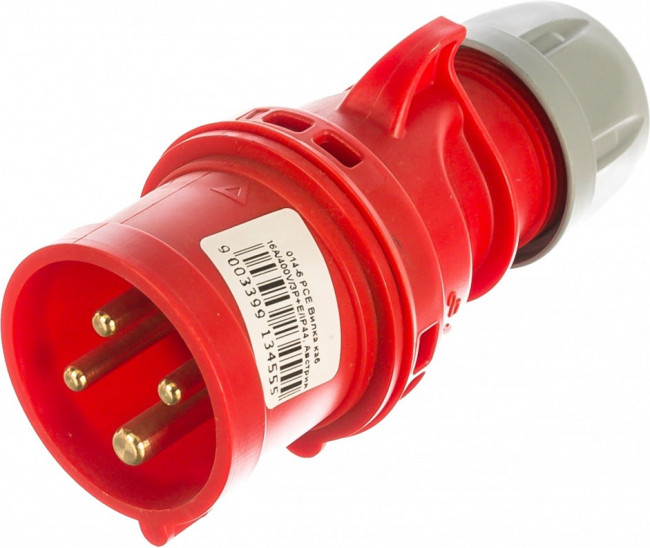 Вилка кабельная 16А 400V 3P+E IP44 014-6
