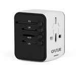 Блок питания (сетевой адаптер) универсальный IQ-TA для путешествий EU, US, UK, AU 3xUSB, Type-C, чех