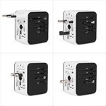 Блок питания (сетевой адаптер) универсальный IQ-TA для путешествий EU, US, UK, AU 3xUSB, Type-C, чех