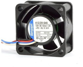 Вентилятор Ebmpapst 412/2H-048 12v 100mA 1.2W 40x20 3pin
