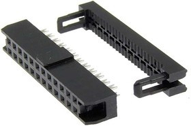 IDC2-24F pitch 2.00 mm, Разъём IDC IDC2-24F, 2.00 мм, 24 контактов