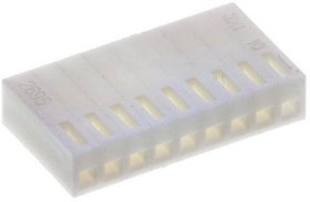 22012091, 2695 Female Crimp Connector Housing, 2.54mm Pitch, 9 Way, 1 Row 22012091, 2695 Female Crimp Connector Housing, 2.54mm Pitch, 9 Way, 1 Row