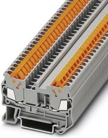 Quick connection terminal, quick connection, 0.25-1.5 mm², 2 pole, 17.5 A, 8 kV, gray, 3205019 Quick connection terminal, quick connection, 0.25-1.5 mm², 2 pole, 17.5 A, 8 kV, gray, 3205019