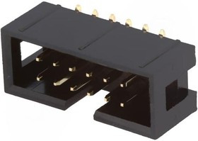 T821M112A1S100CEU-, Гнездо, IDC, "папа", PIN: 12, прямой, SMT, "gold flash", 2,54мм