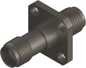 SF2991-6007, RF Adapters - In Series SMA F to F FlangeMnt Adapter, 4 Hole