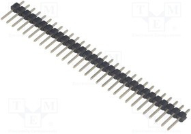 ZL201-30G, Планка штыревая на плату прямая шаг 2,54мм 1x30 выв. ZL201-30G, Планка штыревая на плату прямая шаг 2,54мм 1x30 выв.