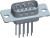 DEP09P365TXLF, D SUB CONN, PLUG, DE, 9POS, SOLDER