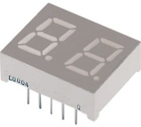 D425SYGWA/S530-E2, 7-Segment LED Display ELD-425 Green-Yellow 10.16mm 575nm 3.2mcd 2V THT Common Cathode