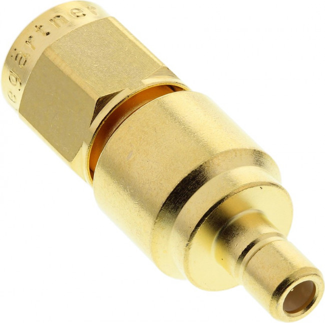 J01155A0021, Straight RF Adapter SMA Plug to SMB Plug