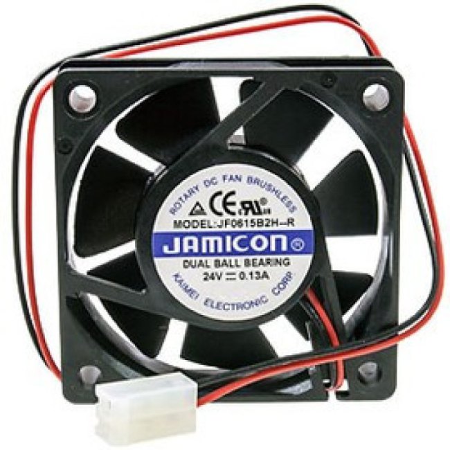 JF0615B2H--R (JF0615B2H-001C217R) (4500RPM) 24V/0,13A (60х60х15) B (подшипник) CFM15,45/dBA30,5 Jami JF0615B2H--R (JF0615B2H-001C217R) (4500RPM) 24V/0,13A (60х60х15) B (подшипник) CFM15,45/dBA30,5 Jami