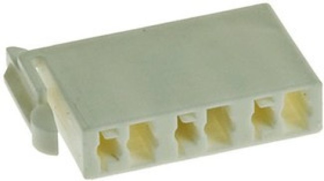 2058299-1, Hermaphroditic Female Connector Housing, 4mm Pitch, 2 Way, 1 Row 2058299-1, Hermaphroditic Female Connector Housing, 4mm Pitch, 2 Way, 1 Row