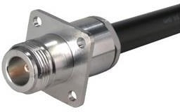 25_N-50-7-8/133_NE, RF Connectors / Coaxial Connectors N straight flange cable jack(f)