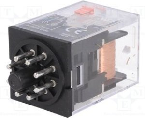 MKS2P-110AC, Реле: электромагнитное, DPDT, Uобмотки: 110ВAC, 10A/250ВAC, 10А MKS2P-110AC, Реле: электромагнитное, DPDT, Uобмотки: 110ВAC, 10A/250ВAC, 10А