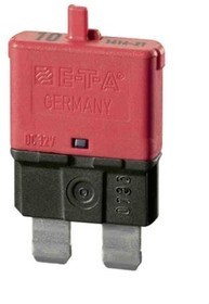 Thermal Single Pole Automotive Circuit Breaker, 10A, IP00/IP30/IP54