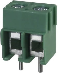 PCB terminal, 2 pole, pitch 5 mm, AWG 26-14, 17.5 A, screw connection, green, 1935161 PCB terminal, 2 pole, pitch 5 mm, AWG 26-14, 17.5 A, screw connection, green, 1935161