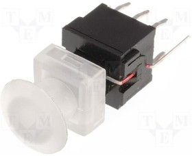 PB61305BL-3, Переключатель: клавиатура, Пол: 2, DPDT, 0,1A/30ВDC, бесцветный