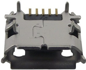 10103594-0001LF, Гнездо; USB B micro; на PCB; SMT,THT; PIN: 5; горизонтальный