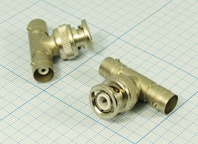 Высокочастотный тройник штекер на два гнезда; №7 СР50- 95ФВ\\B9,5\[переход Г-Ш-Г]