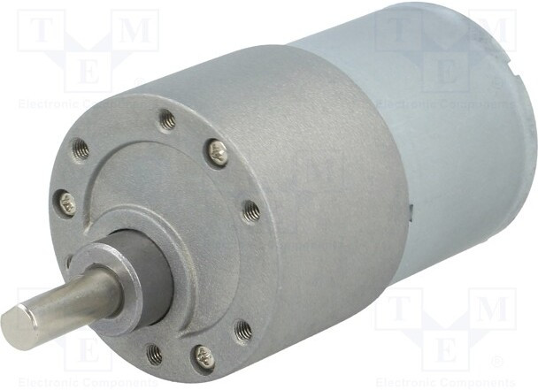 2829, Двигатель DC, с редуктором, 6-12ВDC, 5,5А, Ось D профиль, O 37мм