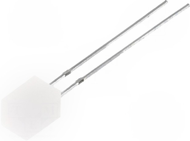 OSR5JA7NE2B, LED; square; 5x5x7mm; red; 500?220mcd; 140°; Front: flat; 30mA