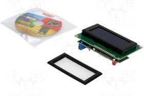 EA SER164-NLW, Дисплей: LCD, алфавитно-цифровой, STN Negative, 16x4, голубой