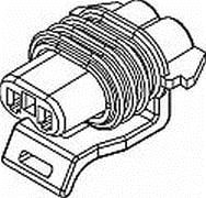 15487356, Automotive Connectors ASM CON 2 F M/P 150 BLK SLD