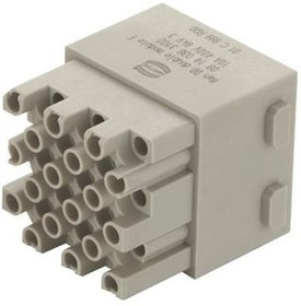09140363102, Heavy Duty Power Connectors Han DD 36P QUAD MODULE FEMALE CRIMP