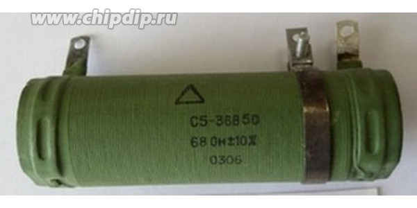 Резистор постоянный 430 Ом 25Вт, размер 21.0x50.0мм, 5%, WW, С5-36В, подстроечный; Р 430 \ 25\21,0x50,0\ 5\WW\3C\С5-36В\ подстроечный